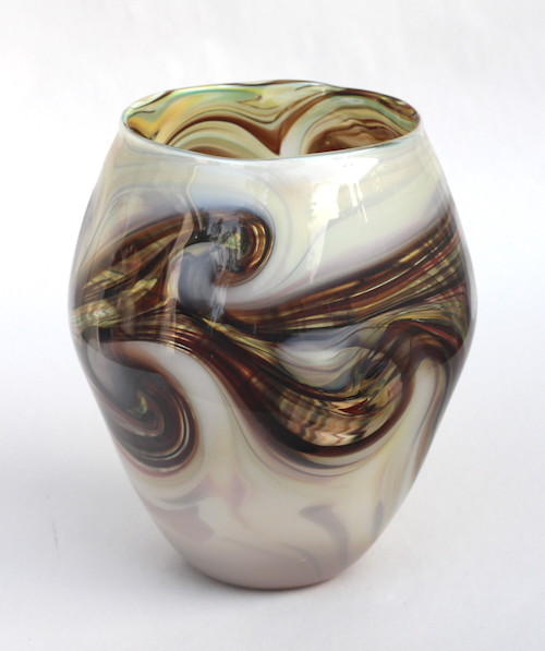Click to view detail for DB-1094 Vase-Earth Barrel  7x7x9  $300